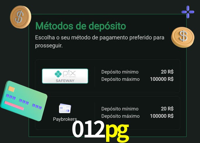O cassino 012pg oferece uma grande variedade de métodos de pagamento